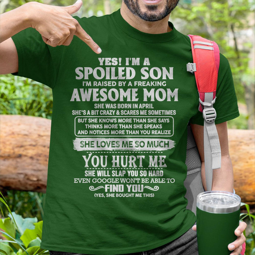 April - Awesome Mom - Perfect Gift For Spoiled Son From Mom - NGHL04 (SKU05-47-04)
