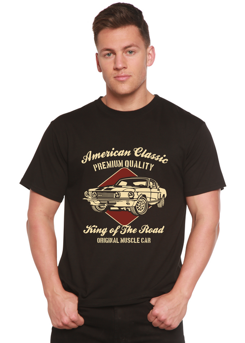 Spun Bamboo American Classic Men's Bamboo Viscose/Organic Cotton Short Sleeve Graphic T-Shirt — front view