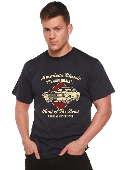 Spun Bamboo American Classic Men's Bamboo Viscose/Organic Cotton Short Sleeve Graphic T-Shirt — detail view