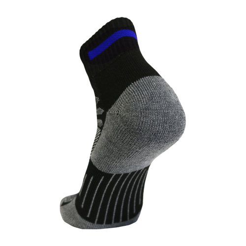 Blue Line Quarter Sock