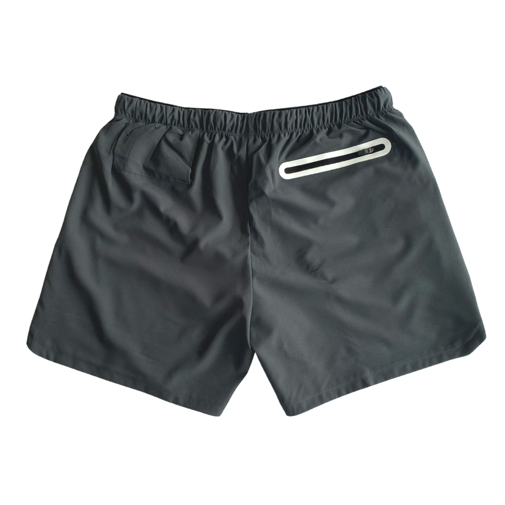BLACKOUT BARBELL Pro Short (Charcoal) in charcoal — back view