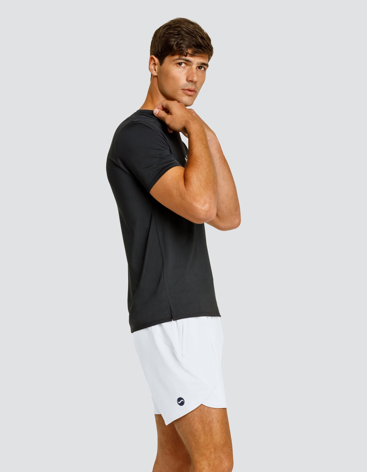 BEN SHORT SLEEVE TOP - ONYX BLACK LOGO