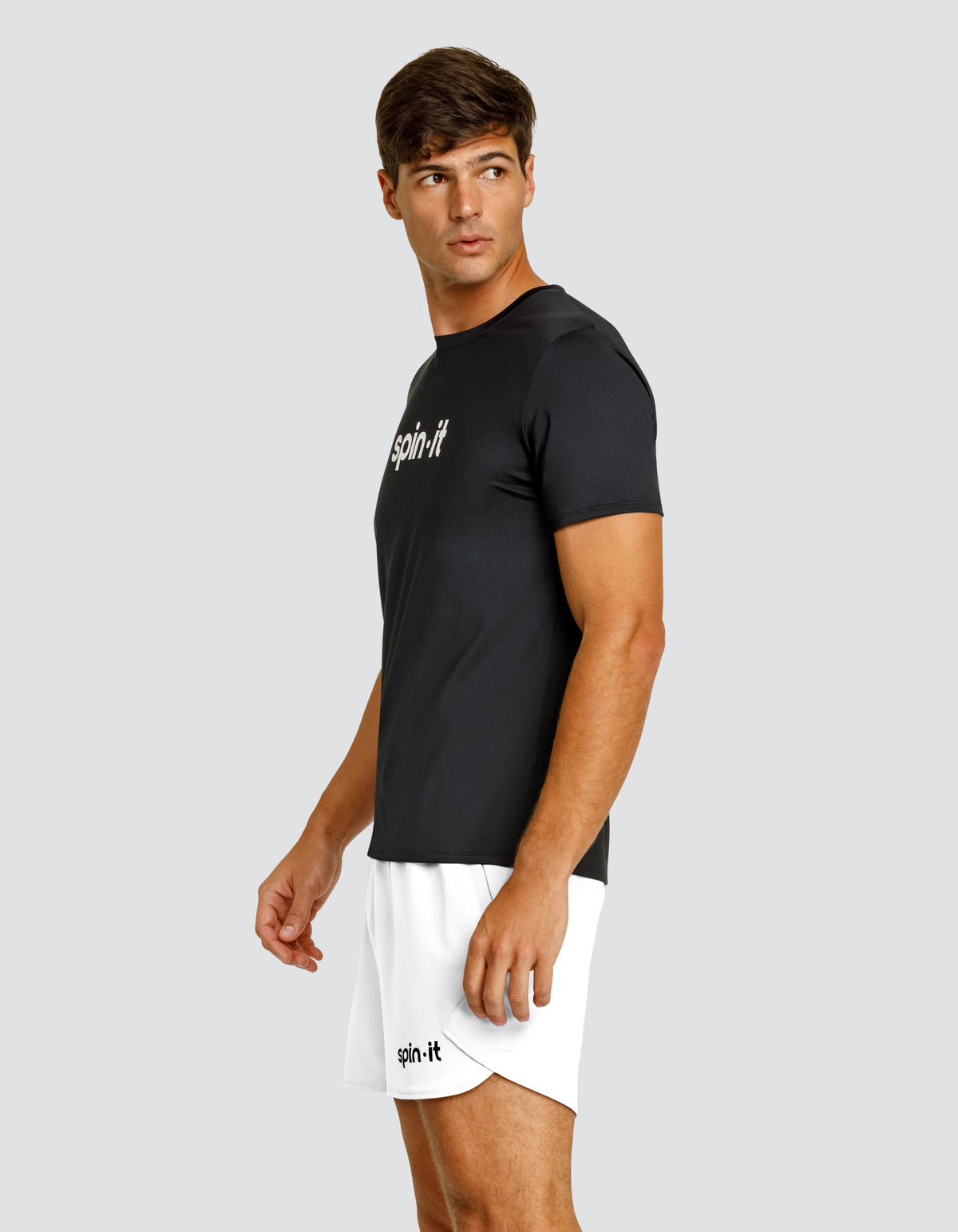 BEN SHORT SLEEVE TOP - ONYX BLACK LOGO