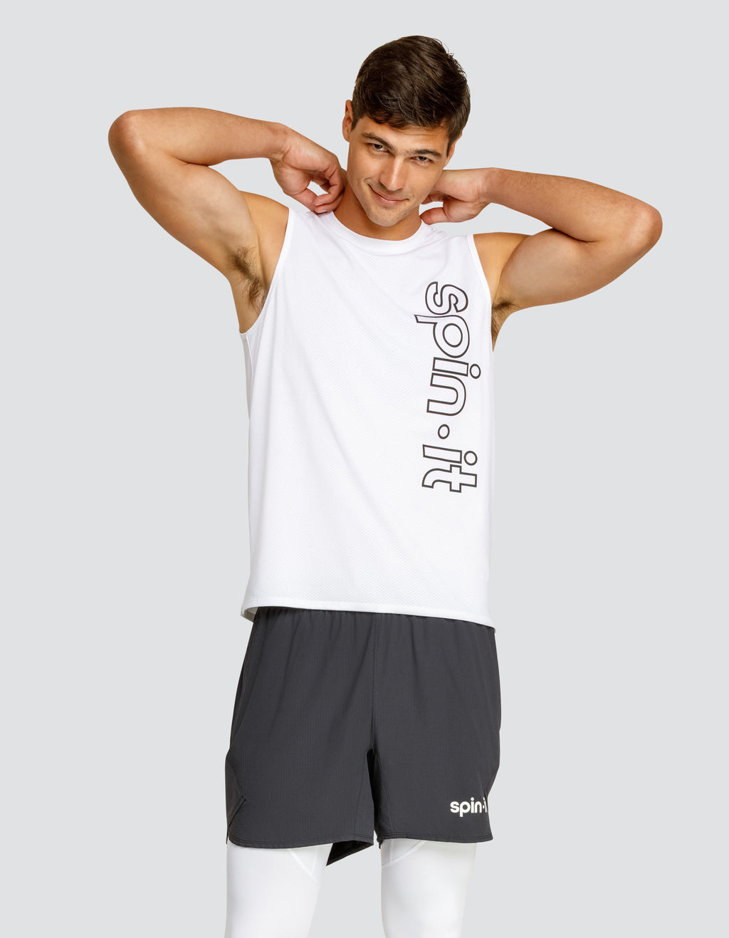 JOSH MUSCLE TANK - CHALK WHITE