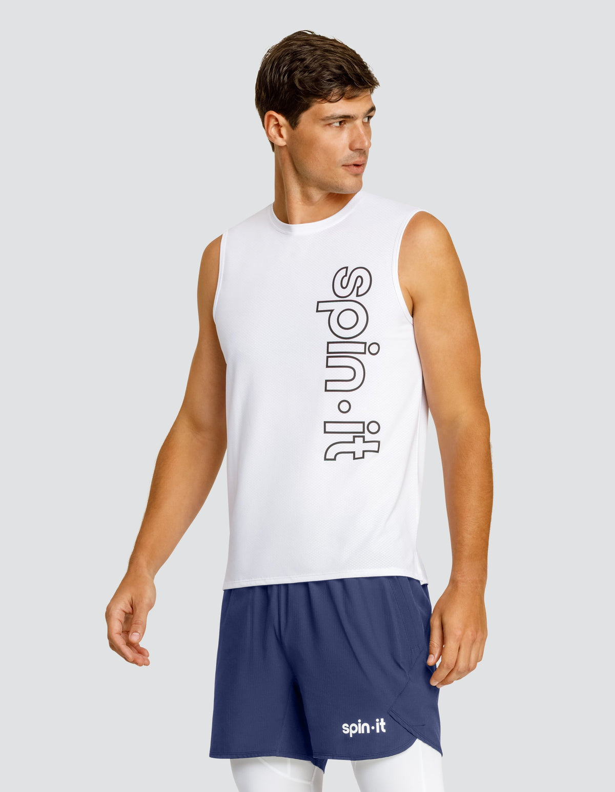 JOSH MUSCLE TANK - CHALK WHITE