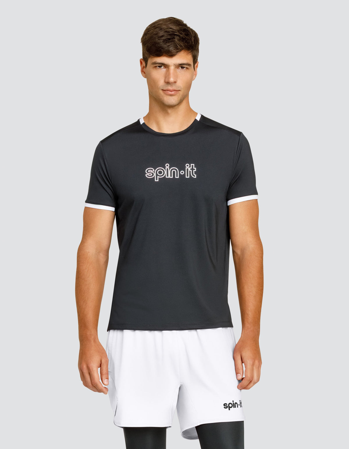 RONALDO SHORT SLEEVE TOP - ONYX BLACK