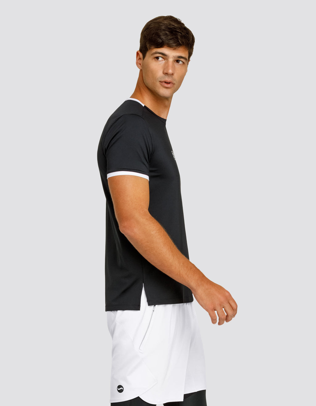 RONALDO SHORT SLEEVE TOP - ONYX BLACK