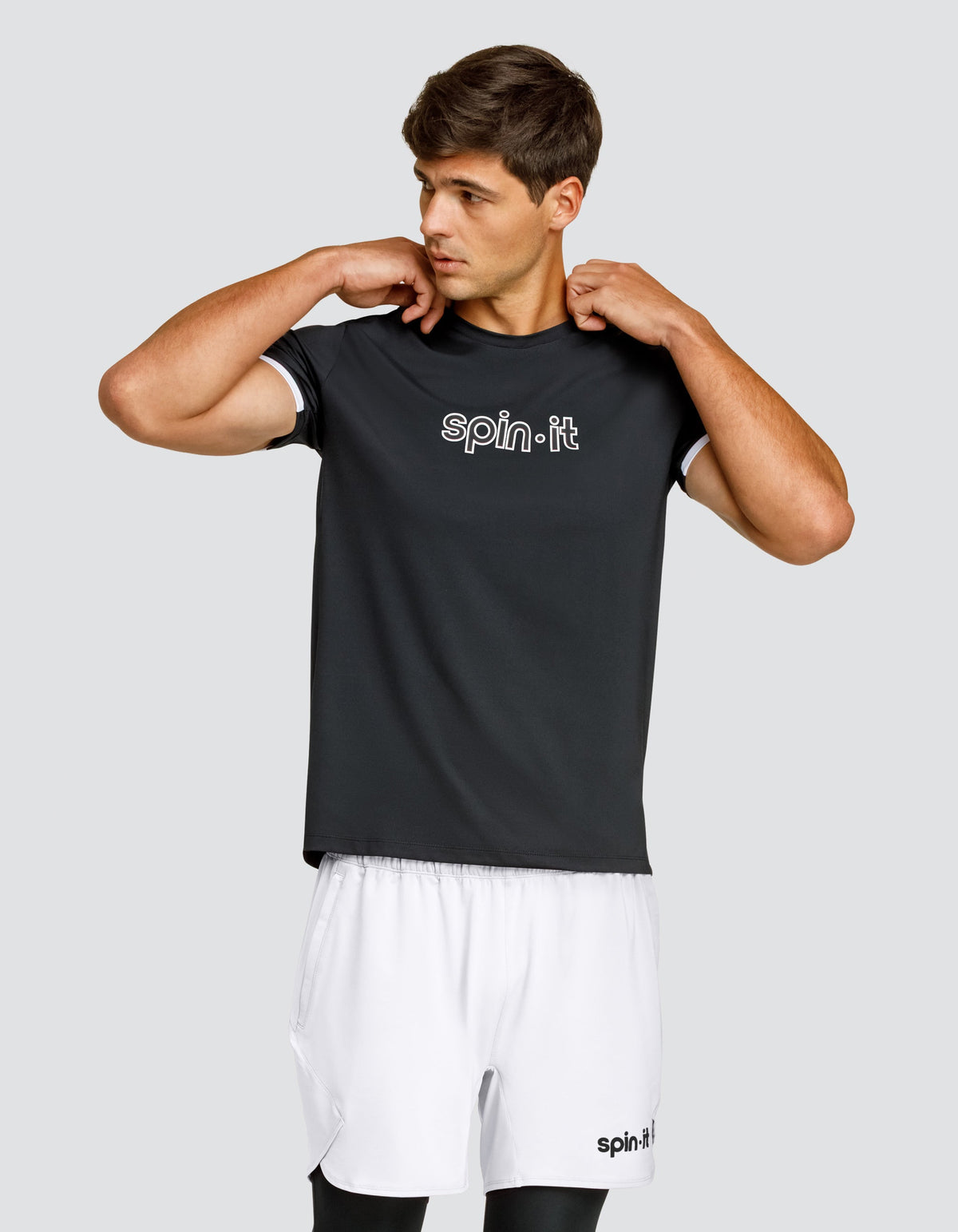 RONALDO SHORT SLEEVE TOP - ONYX BLACK
