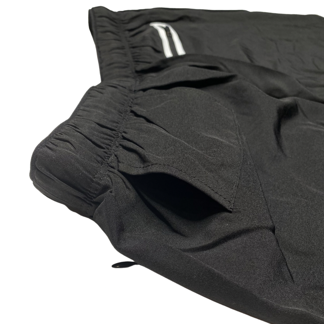 BLACKOUT BARBELL Pro Short (Black) in black — back view