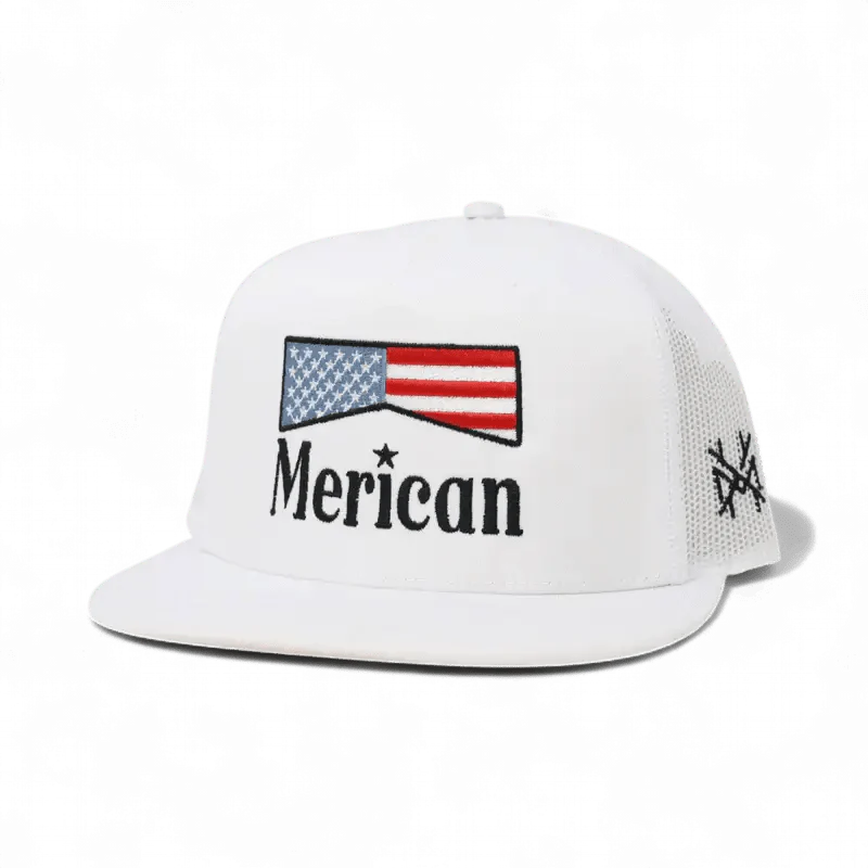 The Mad Hatter Company Merican Snapback Hat — back view