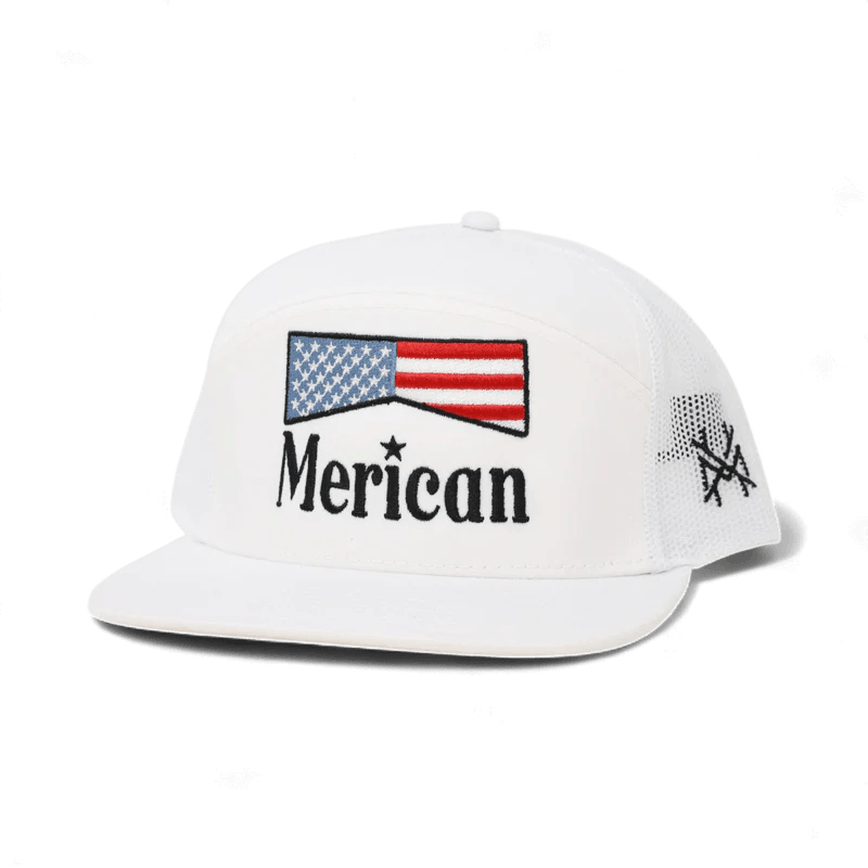 The Mad Hatter Company Merican Snapback Hat — front view