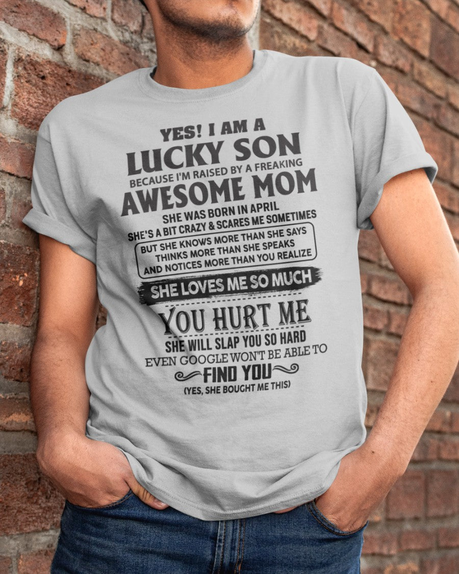 April - Awesome Mom - Perfect Gift For Your Son From Mom - NGHL04 (SKU-LKW-04)