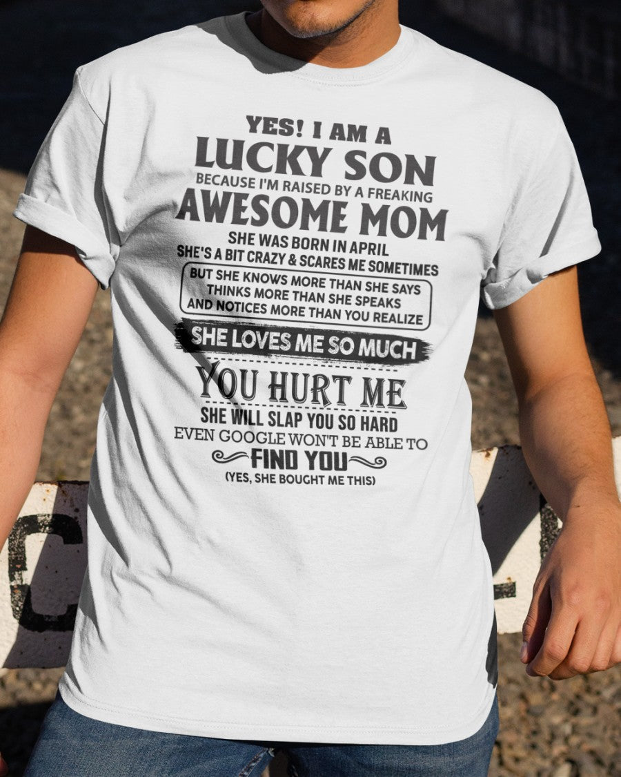 April - Awesome Mom - Perfect Gift For Your Son From Mom - NGHL04 (SKU-LKW-04)