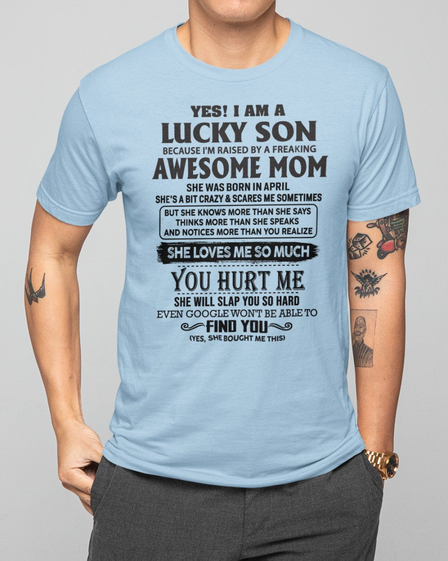April - Awesome Mom - Perfect Gift For Your Son From Mom - NGHL04 (SKU-LKW-04)